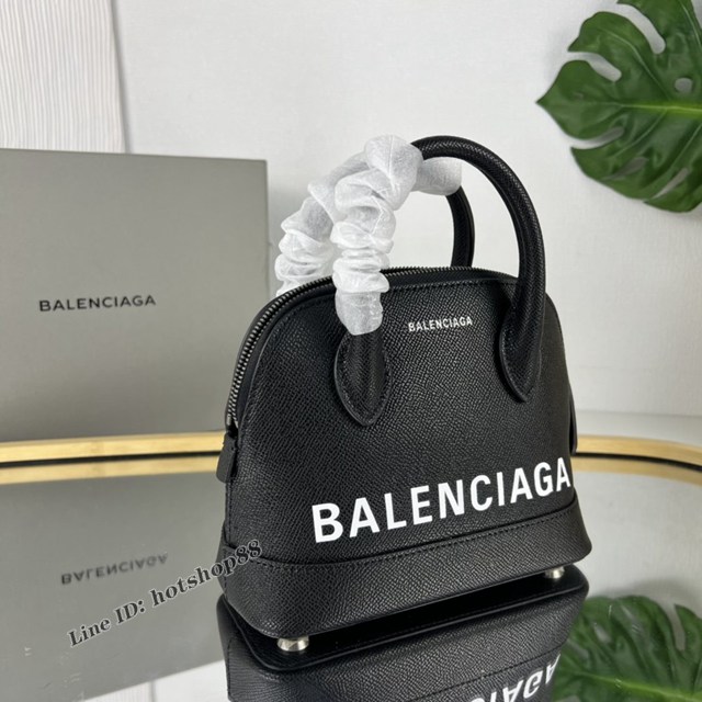 Balenciaga專櫃爆款新版/銀色LOGO小號手提貝殼包 巴黎世家原單大字母貝殼包 fyj1981